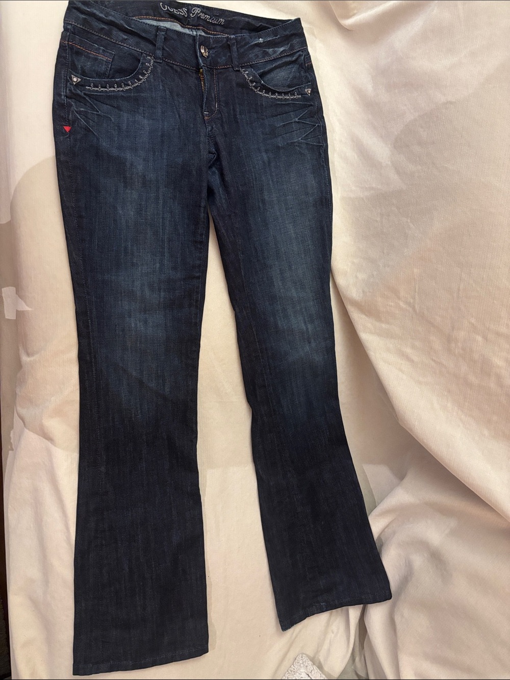 Guess Premium Women's Dark Blue Flare Jeans